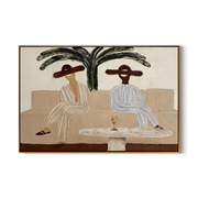 Palm - wood background product view