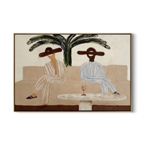 Palm - wood background product view