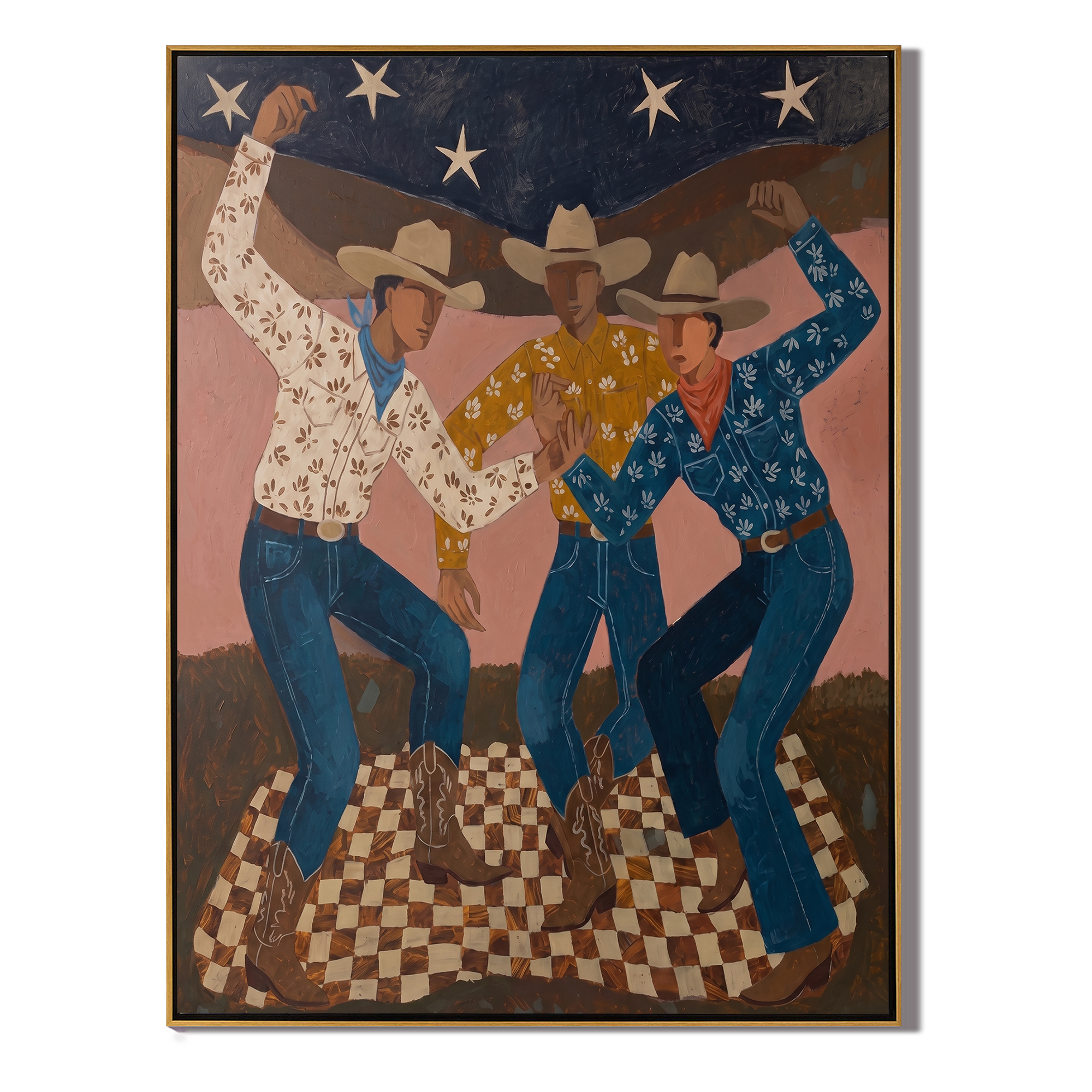 Cowboys - wood background product view