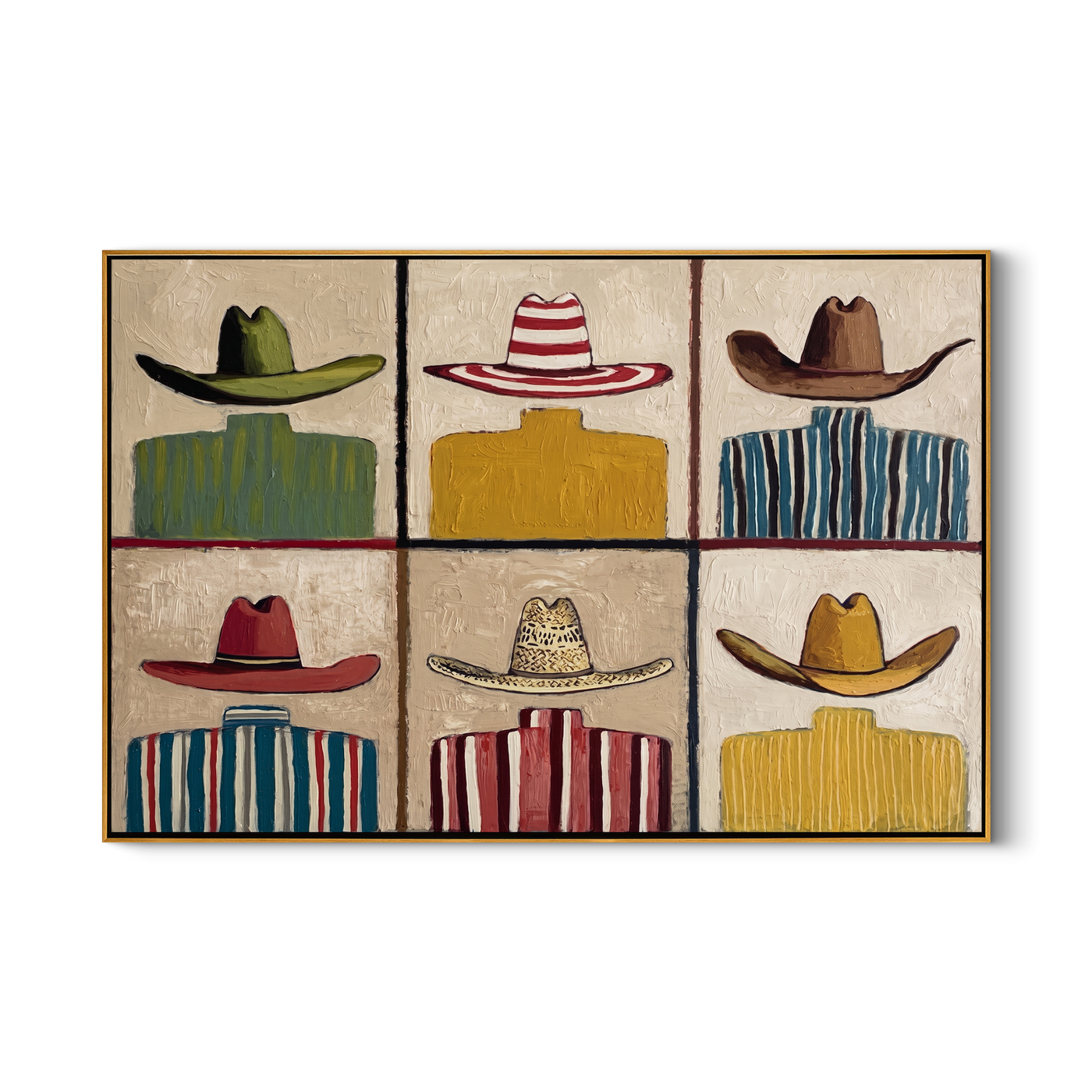 Six - wood background product view