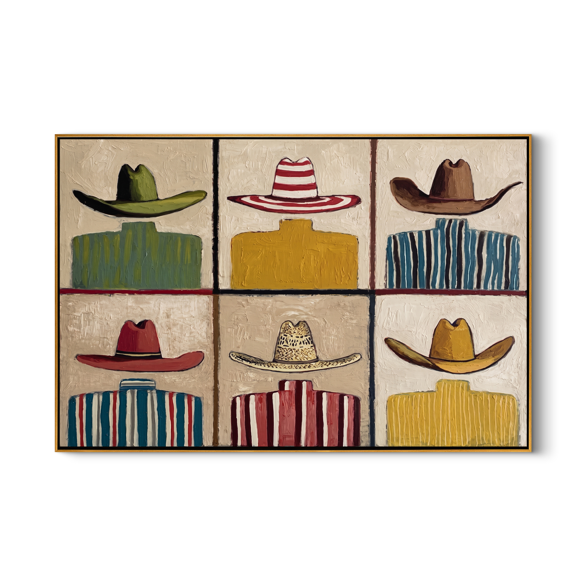Six - wood background product view