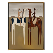Riders - wood background product view