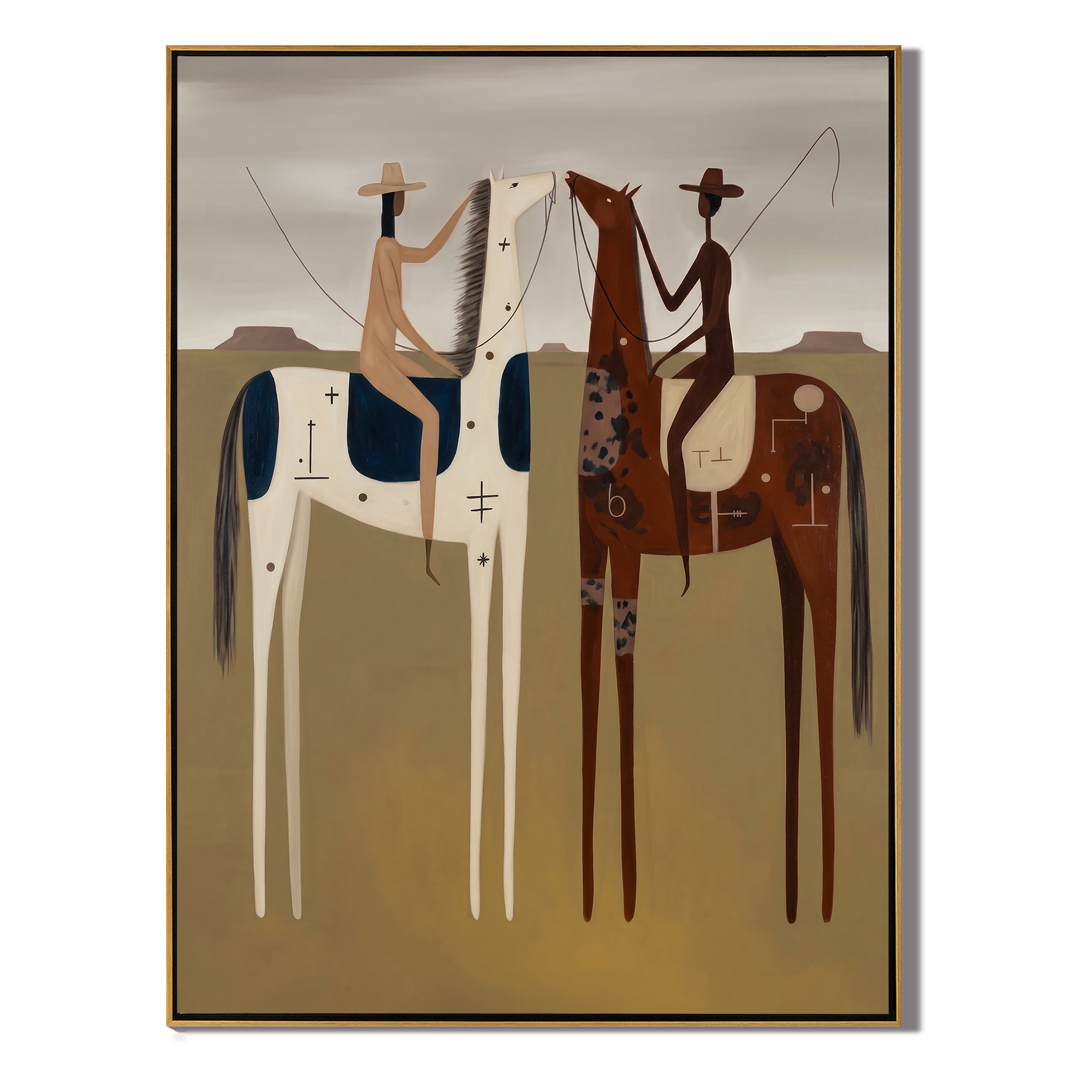 Riders - wood background product view