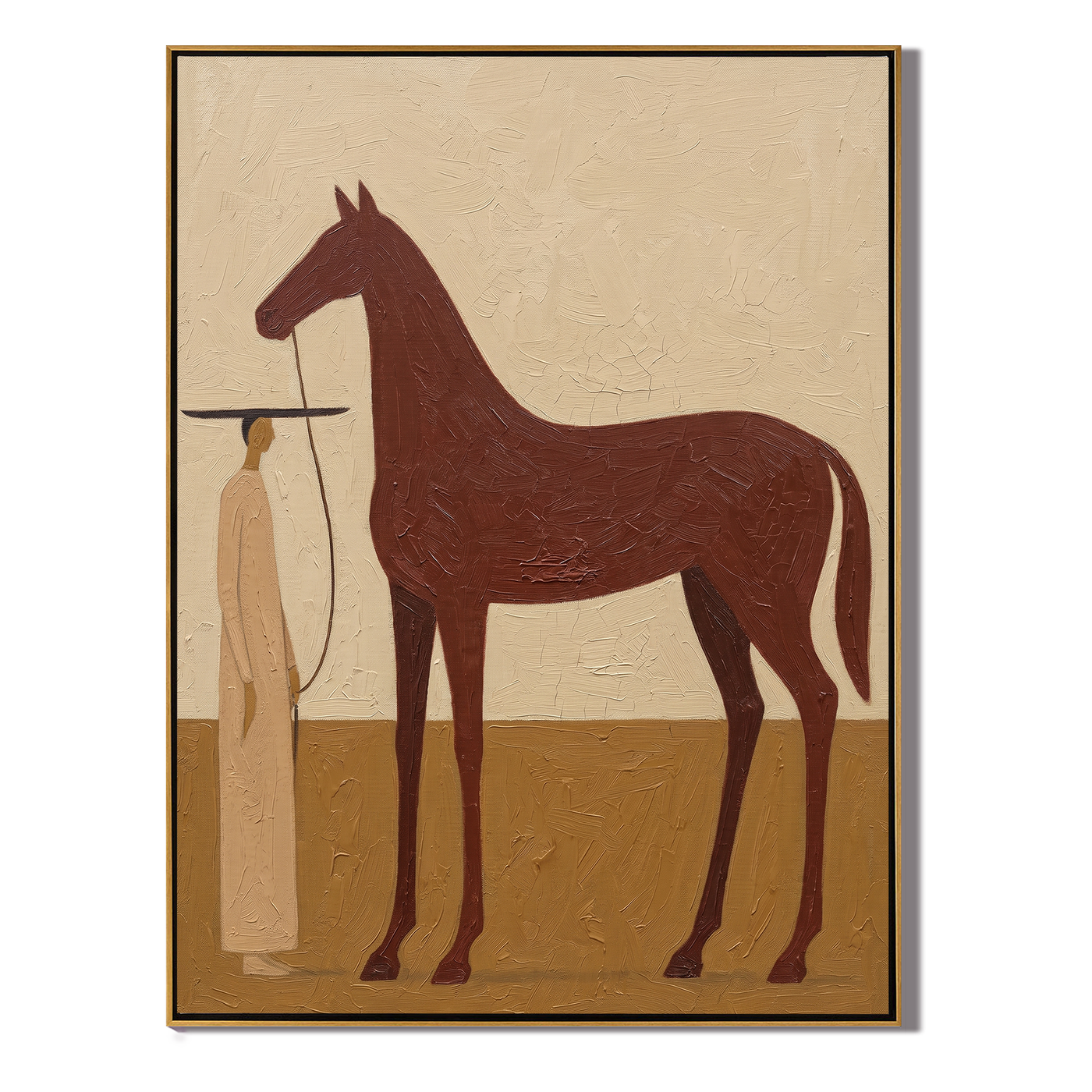 Horse - wood background product view