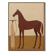 Horse - wood background product view