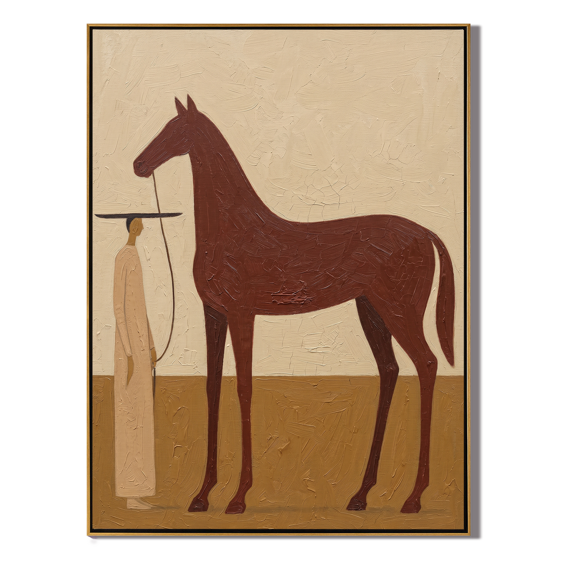 Horse - wood background product view